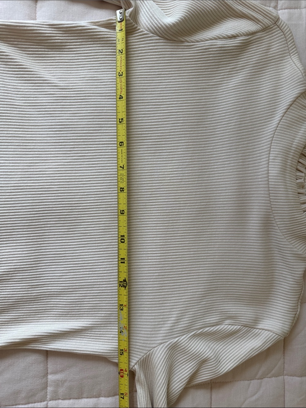 J.Cream Ribbed Mock Ruffle Neck Long-Sleeve Top - Picture 5 of 7